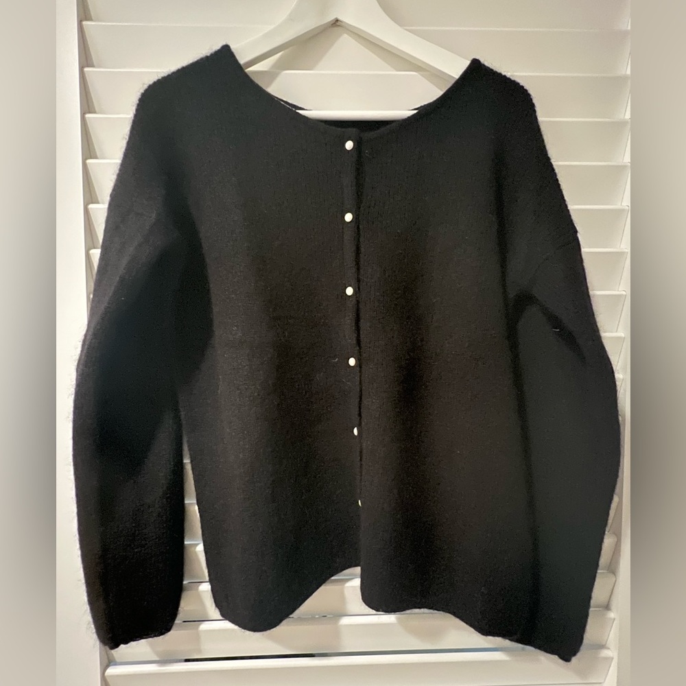 Sezane Gaspard Cardigan (Black)